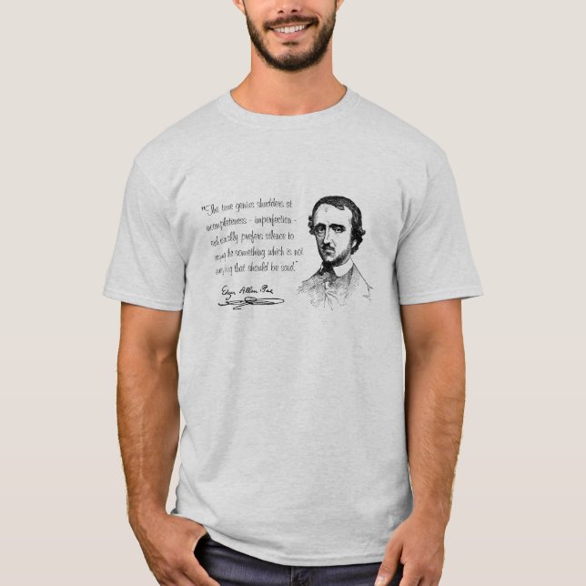 Edgar Allen Poe Silence T-Shirt (Front)