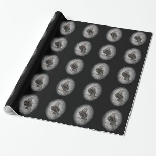Edgar Allen Poe "The Raven" Halloween Poem bird Wrapping Paper