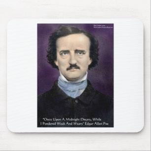 Edgar Allen Poe "The Raven" Quote Gifts & Cards Mouse Mat
