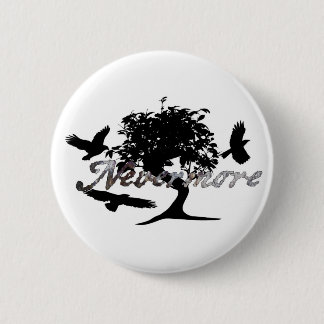 Edgar Allen Poe's The Raven 6 Cm Round Badge