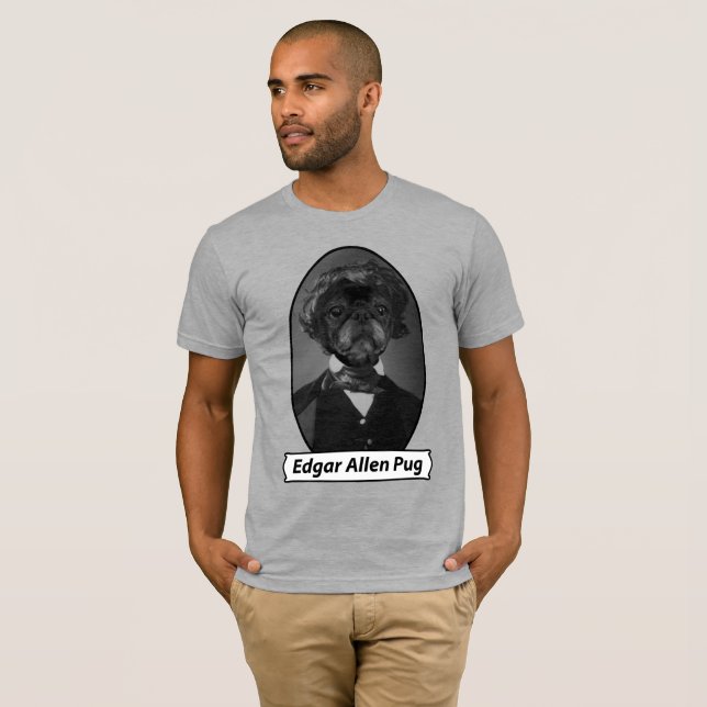 Edgar Allen Pug T-Shirt (Front Full)