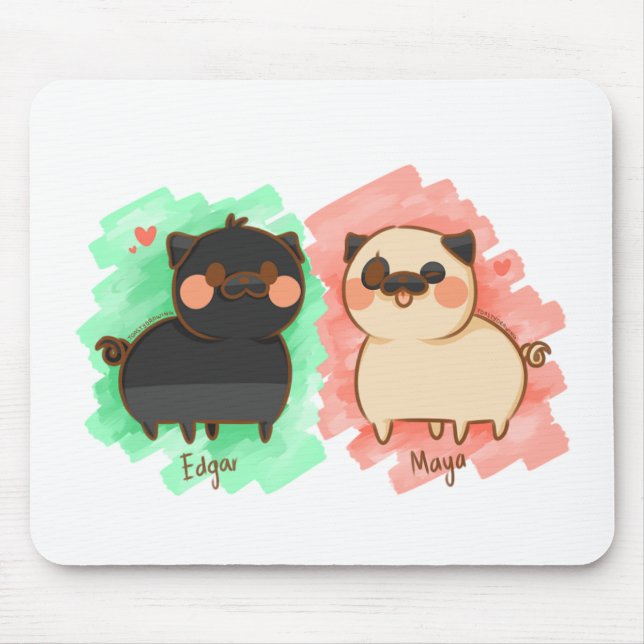 Edgar and Maya Mouse Mat (Front)