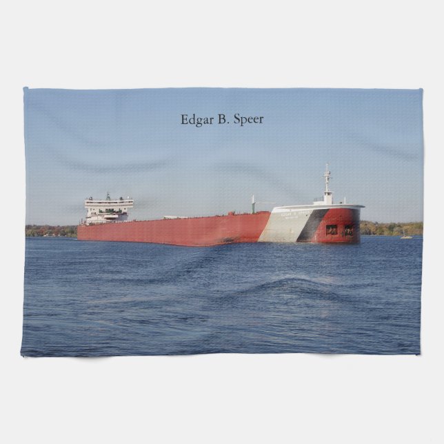 Edgar B. Speer kitchen towel (Horizontal)