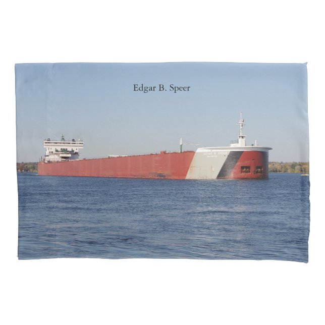 Edgar B. Speer pillow case (Front)
