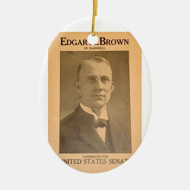 Edgar Brown Ceramic Tree Decoration (Front)