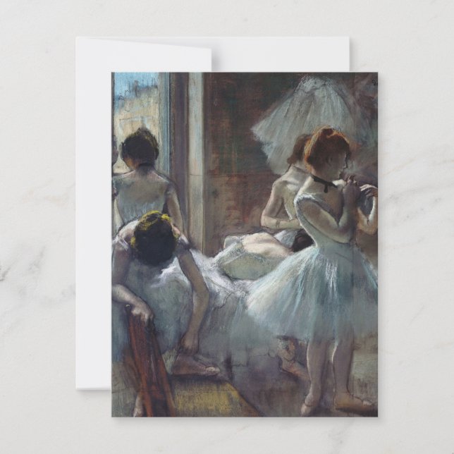 Edgar Degas -  A Group of Dancers Thank You Card (Front)