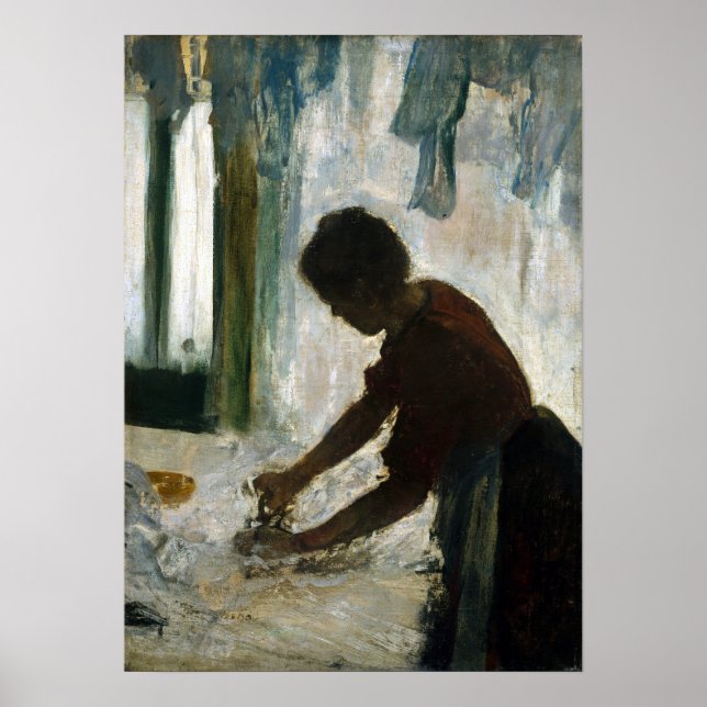 Edgar Degas A Woman Ironing Poster (Front)