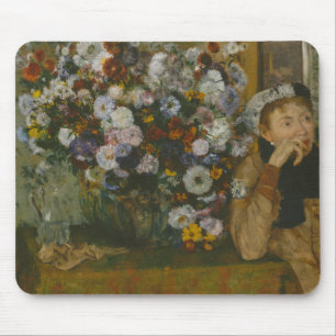 Edgar Degas - A Woman Seated beside a Vase Mouse Mat