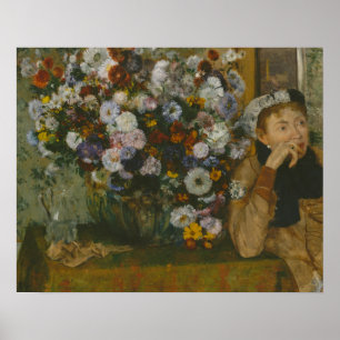 Edgar Degas - A Woman Seated beside a Vase Poster