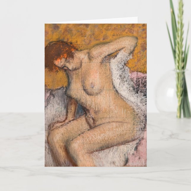 Edgar Degas - After the Bath Card (Front)