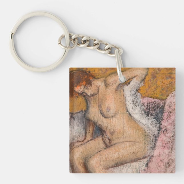 Edgar Degas - After the Bath Key Ring (Front)