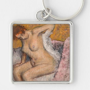 Edgar Degas - After the Bath Key Ring