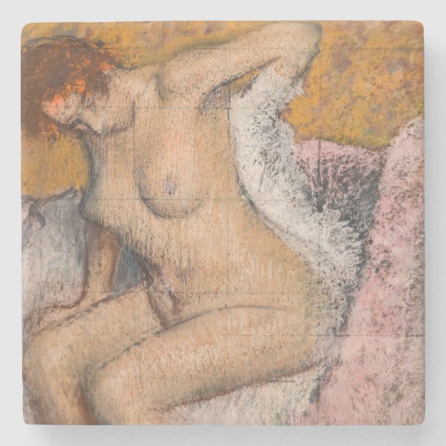 Edgar Degas - After the Bath Stone Coaster (Front)
