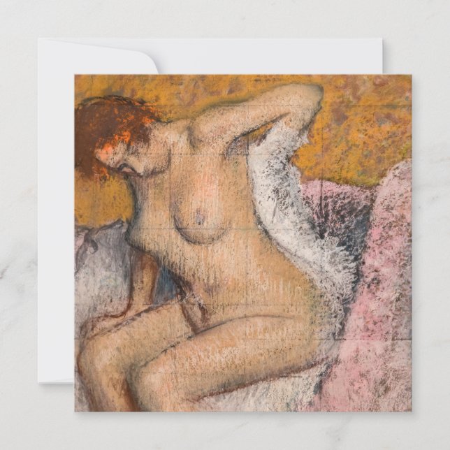 Edgar Degas - After the Bath Thank You Card (Front)