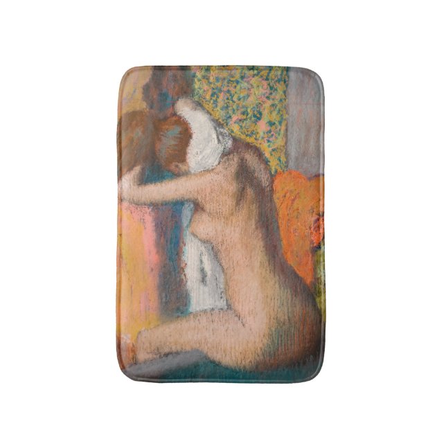 Edgar Degas - After the Bath, Woman Wiping Neck Bath Mat (Front Vertical)