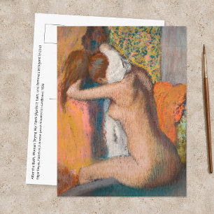 Edgar Degas - After the Bath, Woman Wiping Neck Postcard