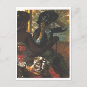 Edgar Degas - At the Millinery Woman Hat Postcard