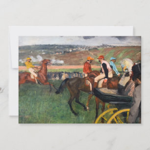 Edgar Degas - At the Races Invitation