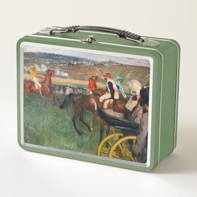 Edgar Degas - At the Races Metal Lunch Box (Front)