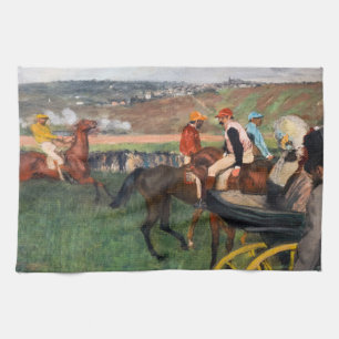 Edgar Degas - At the Races Tea Towel