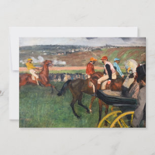 Edgar Degas - At the Races Thank You Card