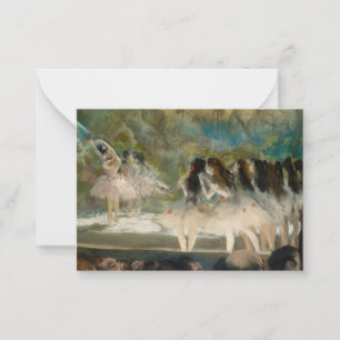 Edgar Degas - Ballet at the Paris Opera Card