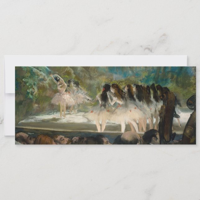 Edgar Degas - Ballet at the Paris Opera Invitation (Front)