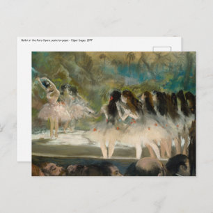 Edgar Degas - Ballet at the Paris Opera Postcard