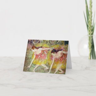 Edgar Degas - Ballet dancers Card