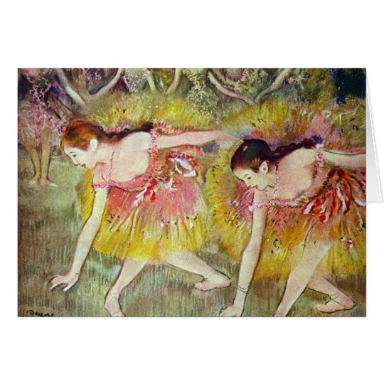 Edgar Degas - Ballet dancers Card