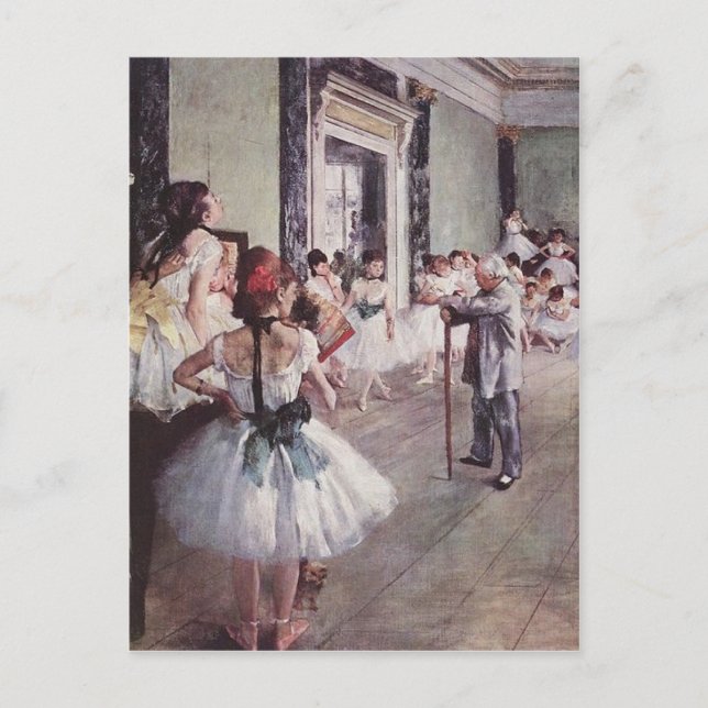 Edgar Degas Ballet Lesson Postcard (Front)