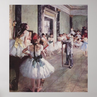 Edgar Degas Ballet Lesson Poster