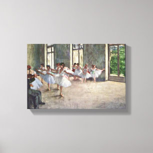 Edgar Degas - Ballet rehearsal Canvas Print