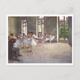Edgar Degas - Ballet Rehearsal Class 1873 oil Postcard