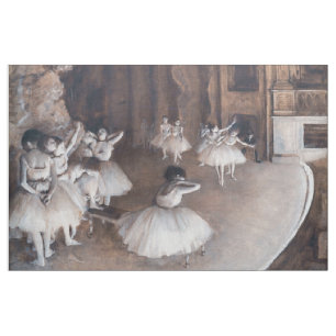 Edgar Degas - Ballet Rehearsal on Stage Fabric