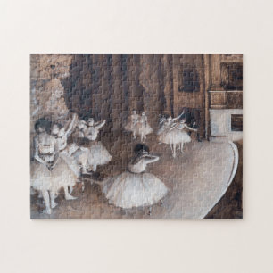 Edgar Degas - Ballet Rehearsal on Stage Jigsaw Puzzle
