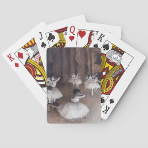 Edgar Degas - Ballet Rehearsal on Stage Playing Cards