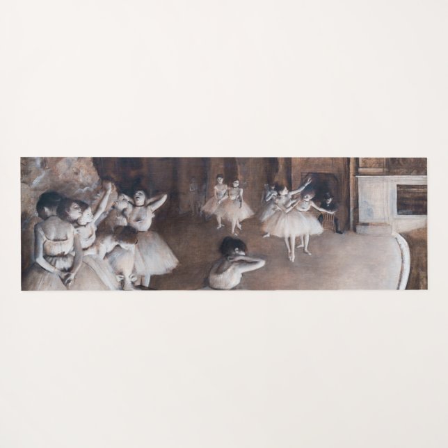 Edgar Degas - Ballet Rehearsal on Stage Yoga Mat (Back (Horizontal))