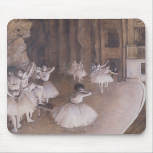 Edgar Degas Ballet Rehearsal on the Stage, 1874 Mouse Mat