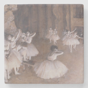 Edgar Degas Ballet Rehearsal on the Stage, 1874 Stone Coaster