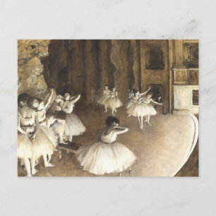Edgar Degas   Ballet Rehearsal Postcard