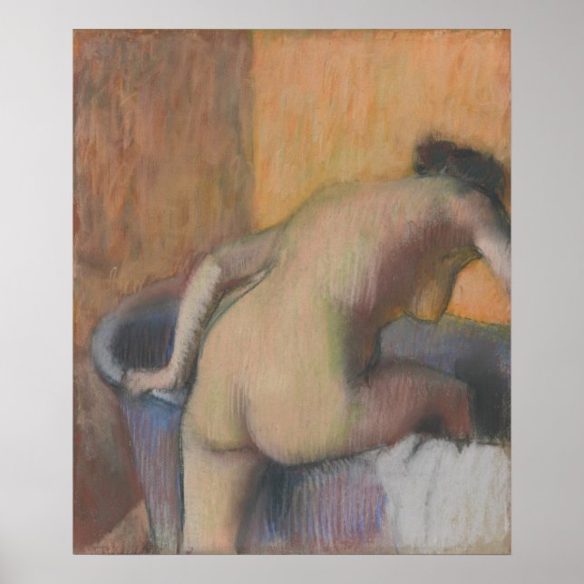 Edgar Degas | Bather Stepping into a Tub Poster (Front)