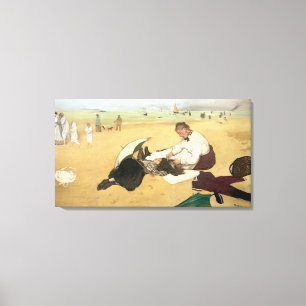 Edgar Degas   Beach scene Canvas Print