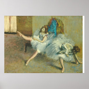 Edgar Degas Before the Ballet, 1890-1892 Poster