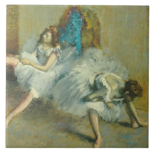Edgar Degas Before the Ballet, 1890-1892 Tile