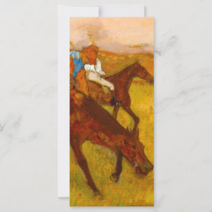 Edgar Degas Before the Race Card