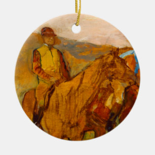 Edgar Degas Before the Race Ceramic Tree Decoration