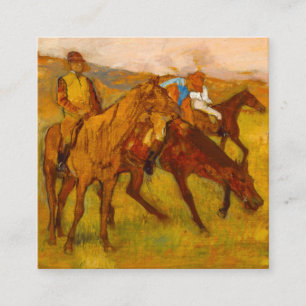 Edgar Degas Before the Race Enclosure Card