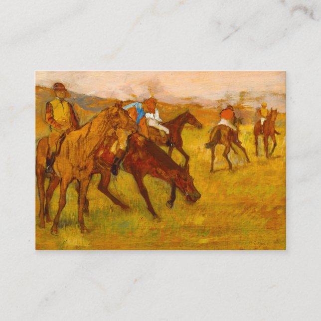 Edgar Degas Before the Race Enclosure Card (Front)