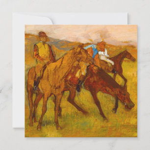 Edgar Degas Before the Race Invitation